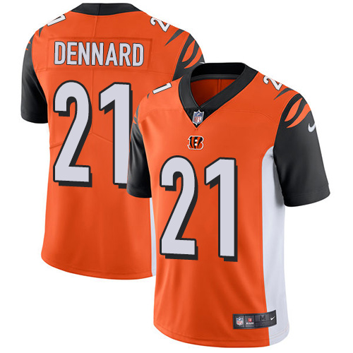 2019 men Cincinnati Bengals 21 Dennard orange Nike Vapor Untouchable Limited NFL Jersey